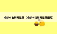 成都小宝聊天记录(成都书记聊天记录图片)