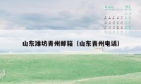 山东潍坊青州邮箱(山东青州电话)