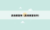 高级黑客锁(高级黑客软件)