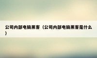 公司内部电脑黑客(公司内部电脑黑客是什么)