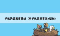 手机伪装黑客壁纸(用手机装黑客装x壁纸)
