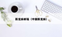 新龙脉邮箱（中国新龙脉）