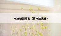 电脑侦探黑客(找电脑黑客)