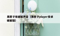 黑匣子有破解声音（黑匣子player安卓破解版）