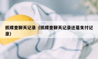 抓嫖查聊天记录（抓嫖查聊天记录还是支付记录）