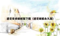 遇见安卓破解版下载(遇见破解永久版)