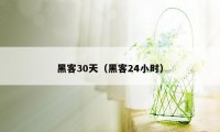 黑客30天(黑客24小时)