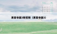 黑客帝国3斯密斯(黑客帝国3)