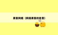 黑客网瘾(网络黑客的危害)