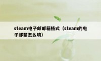 steam电子邮邮箱格式(steam的电子邮箱怎么填)